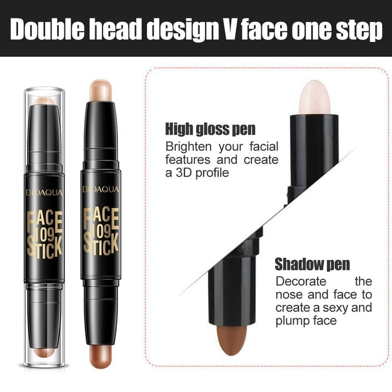 Pro Concealer Contouring Face Pen for Women and Girls, Waterproof, Double Head Design