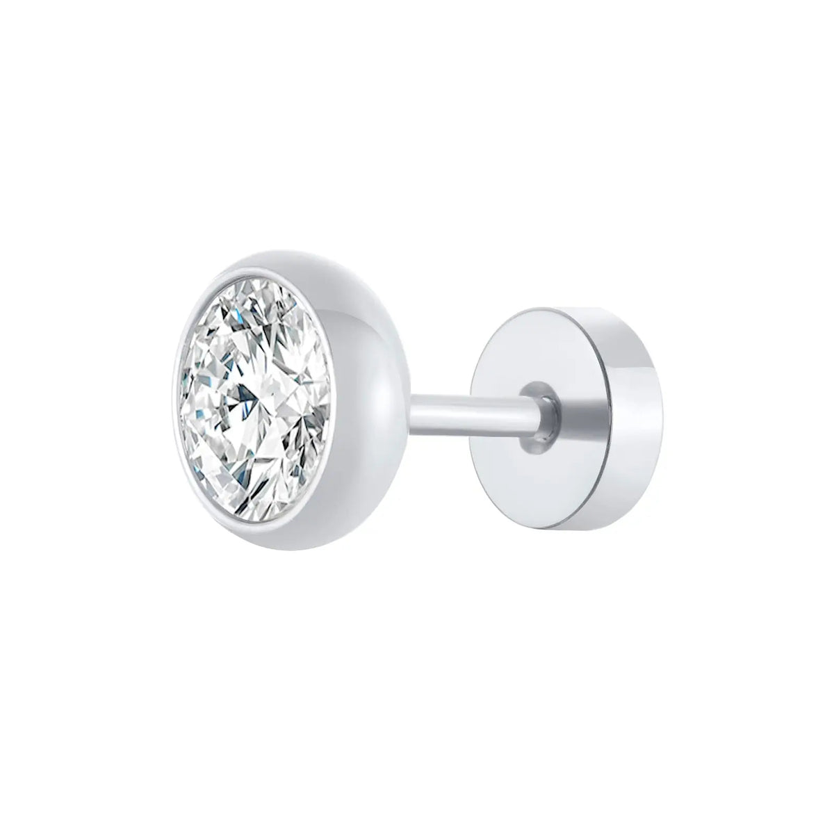 Stud Earrings in Stainless Steel for Men and Women - Hip Hop Earrings