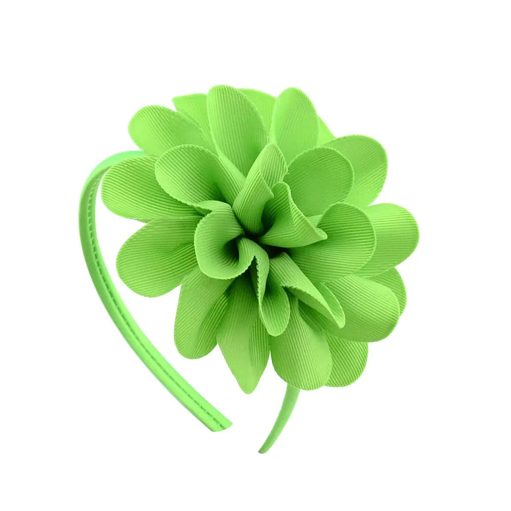 Colorful Big Ribbon Flower Hair Band/Bow for Girls, Teens and Tweens