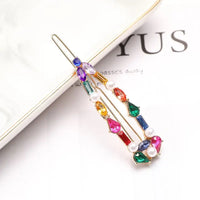 Pearl Hair Clips for Women and Girls - Heart Shape, Crystal Hair Accessories