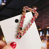 Pearl Hair Clips for Women and Girls - Heart Shape, Crystal Hair Accessories