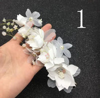 White Flower Combs for Women and Girls - Elegant Fashionable Hair Combs in Lace