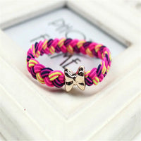 Multi-color Elastic Braided Hair Bands/Scrunches for Women and Girls - 10 Piece Set