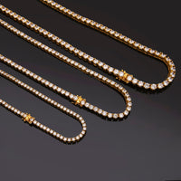 Elegant and Simple Multi-Layer Necklaces in Silver and Gold 