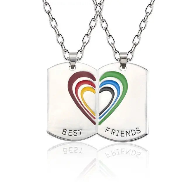 Best Friend Pendant Necklace - Big Sis, Middle Sis and Little Sis - Girls
