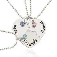 Best Friend Pendant Necklace - Big Sis, Middle Sis and Little Sis - Girls