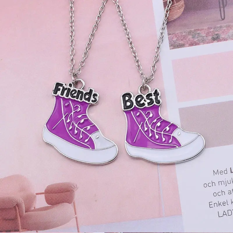 Best Friend Pendant Necklace - Big Sis, Middle Sis and Little Sis - Girls