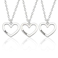 Best Friend Pendant Necklace - Big Sis, Middle Sis and Little Sis - Girls
