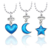 Best Friend Pendant Necklace - Big Sis, Middle Sis and Little Sis - Girls