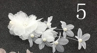 White Flower Combs for Women and Girls - Elegant Fashionable Hair Combs in Lace