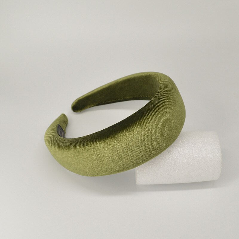 Thick Wide Velvet Headbands for Women - Soft and Adjustable