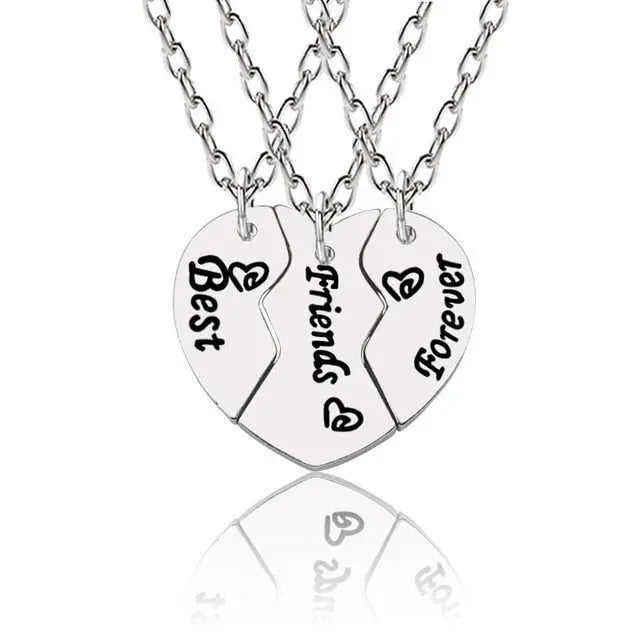 Best Friend Pendant Necklace - Big Sis, Middle Sis and Little Sis - Girls