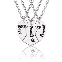 Best Friend Pendant Necklace - Big Sis, Middle Sis and Little Sis - Girls