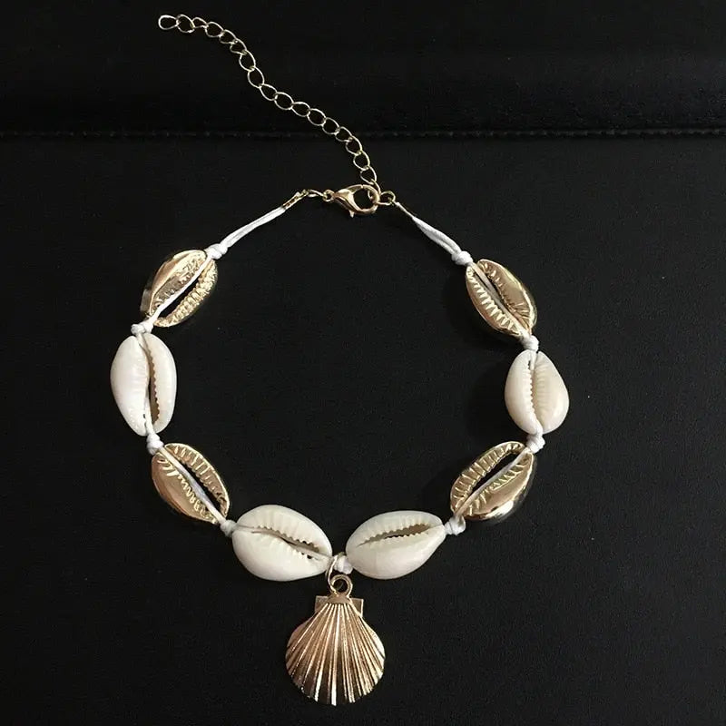 Shell Bracelets in Chain Link style (Lobster Clasp) for Women and Girls