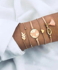 Shell Bracelets in Chain Link style (Lobster Clasp) for Women and Girls