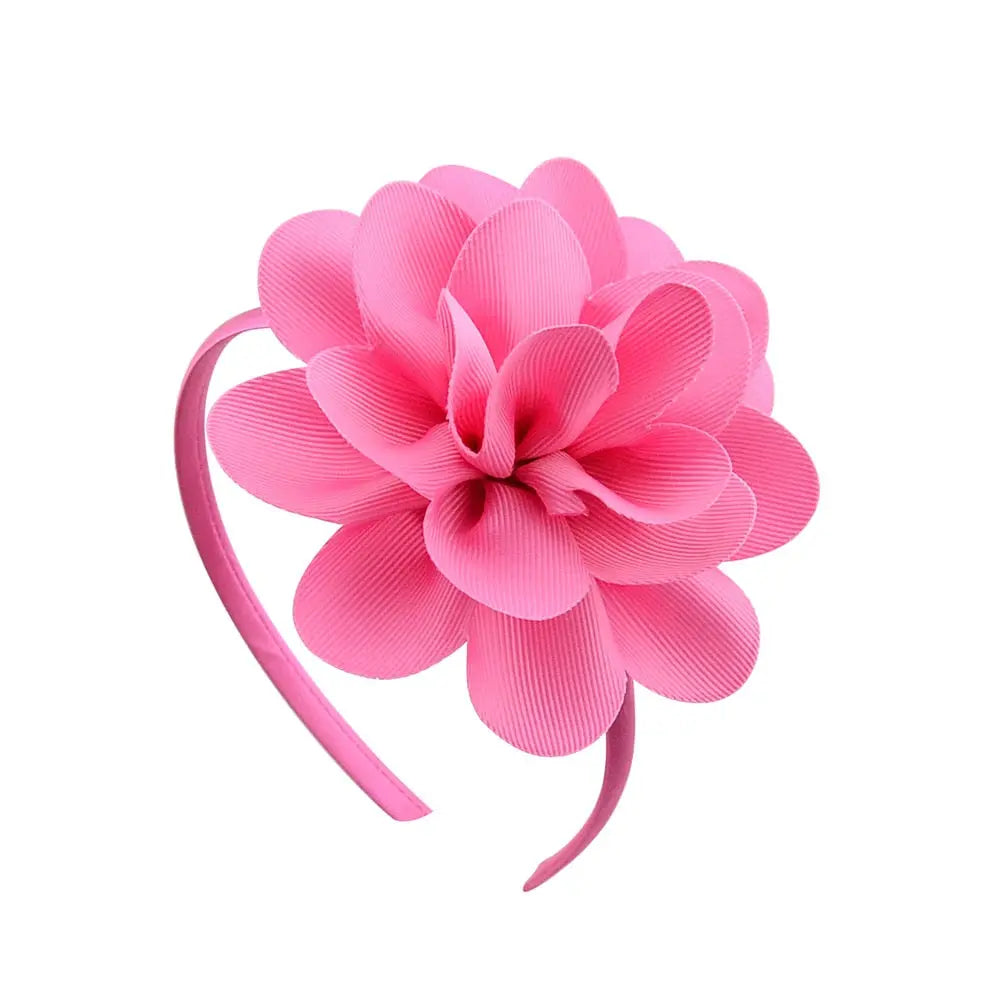 Colorful Big Ribbon Flower Hair Band/Bow for Girls, Teens and Tweens