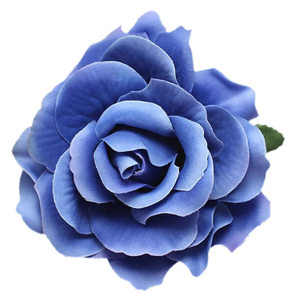 Charming Multicolor Rose Hair Clip - 7 to10 cm in Size for Women and Girls