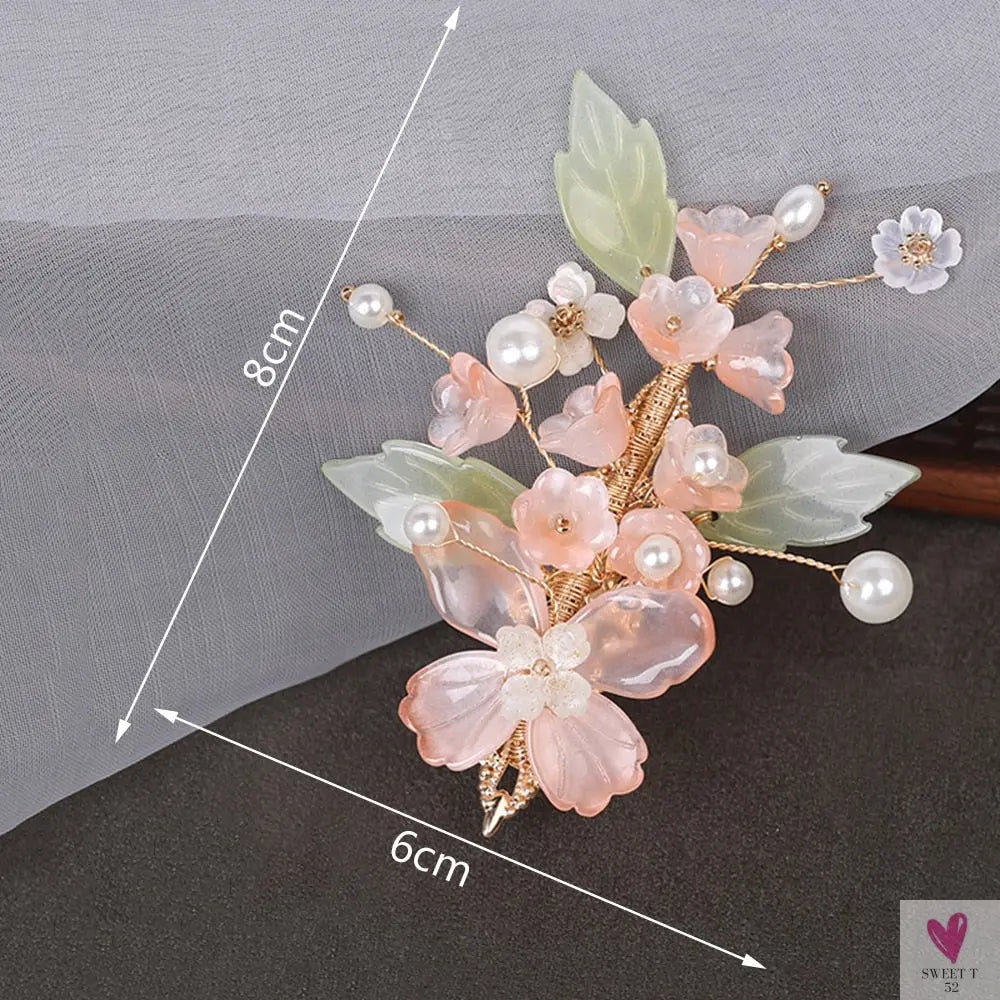 Handmade Acrylic Flower Style Hair Clip for Women and Girls - Chic Hair Jewelry