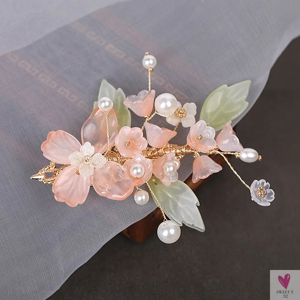 Handmade Acrylic Flower Style Hair Clip for Women and Girls - Chic Hair Jewelry