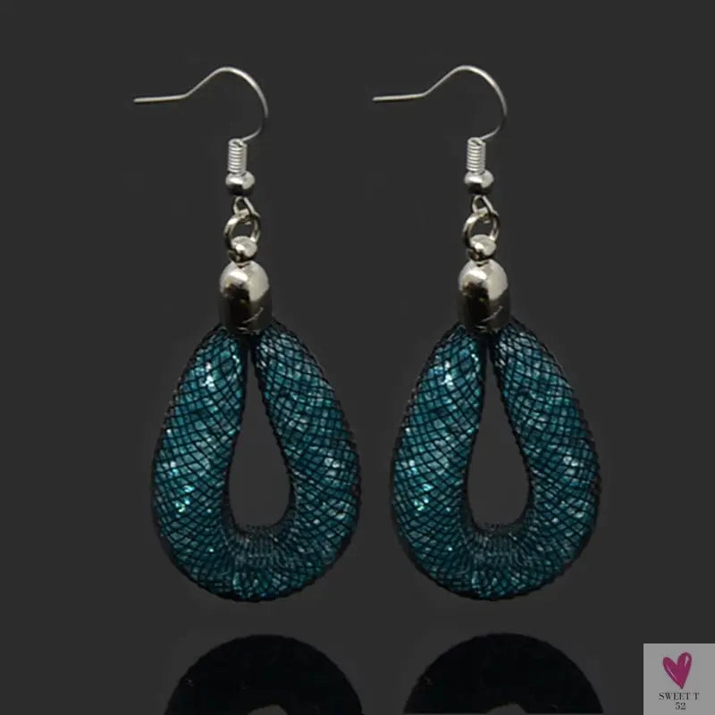 Handmade Shiny Crystal Dangle/Drop Earrings for Women and Girls in Montana, Light Purple, Fuchsia, White, etc.
