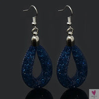 Handmade Shiny Crystal Dangle/Drop Earrings for Women and Girls in Montana, Light Purple, Fuchsia, White, etc.