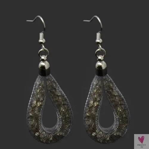Handmade Shiny Crystal Dangle/Drop Earrings for Women and Girls in Montana, Light Purple, Fuchsia, White, etc.