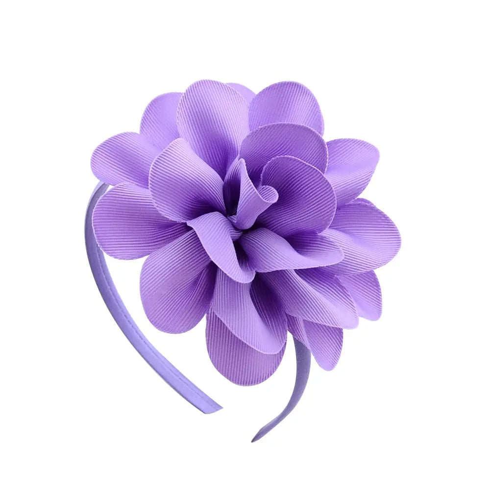 Colorful Big Ribbon Flower Hair Band/Bow for Girls, Teens and Tweens