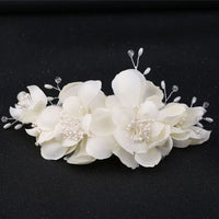 White Flower Combs for Women and Girls - Elegant Fashionable Hair Combs in Lace