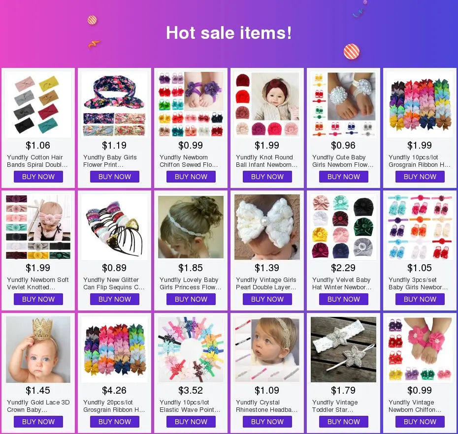 20 Piece Hair Accessory Assortment for Babies and Girls - Bows, clips and pins