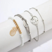 Shell Bracelets in Chain Link style (Lobster Clasp) for Women and Girls
