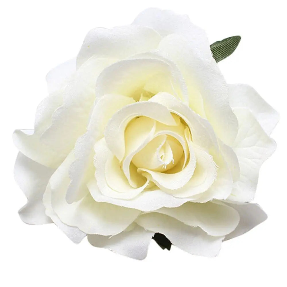 Charming Multicolor Rose Hair Clip - 7 to10 cm in Size for Women and Girls