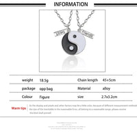 Best Friend Pendant Necklace - Big Sis, Middle Sis and Little Sis - Girls