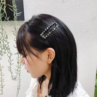 Pearl Hair Clips for Women and Girls - Heart Shape, Crystal Hair Accessories