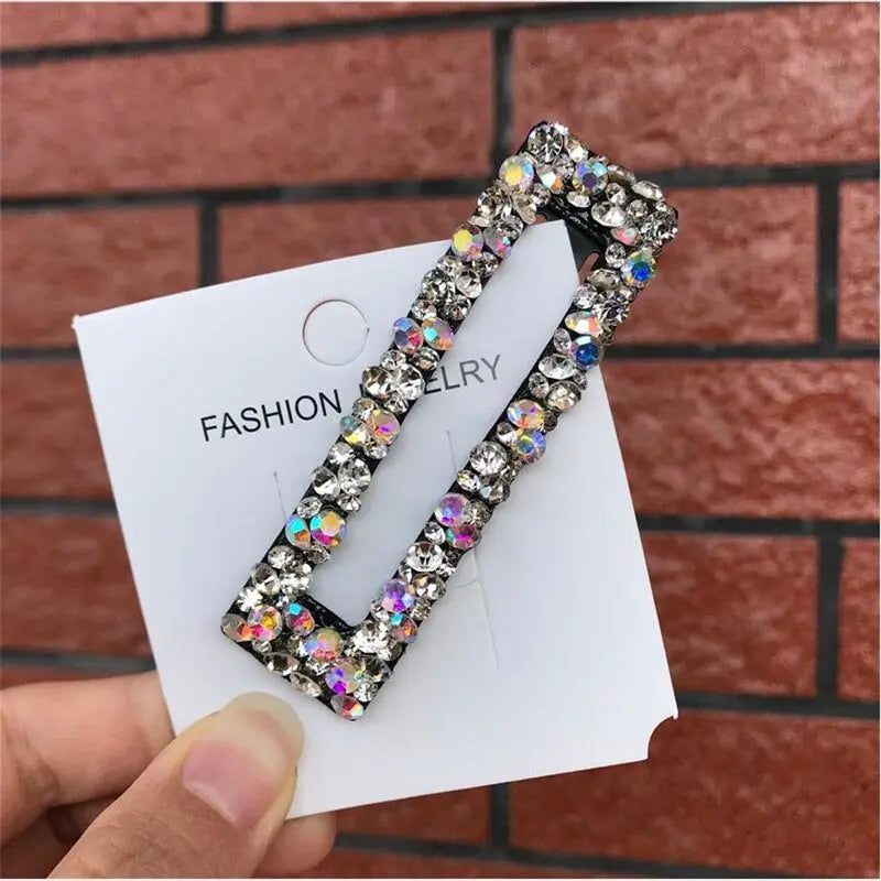 Pearl Hair Clips for Women and Girls - Heart Shape, Crystal Hair Accessories