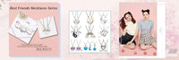 Best Friend Pendant Necklace - Big Sis, Middle Sis and Little Sis - Girls