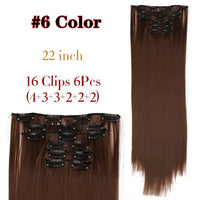 Long Straight Clip-in Synthetic Hair Extensions for Women and Girls