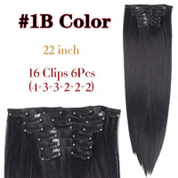 Long Straight Clip-in Synthetic Hair Extensions for Women and Girls