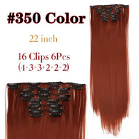 Long Straight Clip-in Synthetic Hair Extensions for Women and Girls