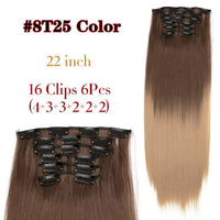 Long Straight Clip-in Synthetic Hair Extensions for Women and Girls