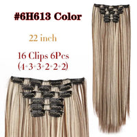 Long Straight Clip-in Synthetic Hair Extensions for Women and Girls