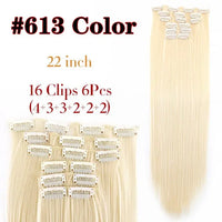 Long Straight Clip-in Synthetic Hair Extensions for Women and Girls