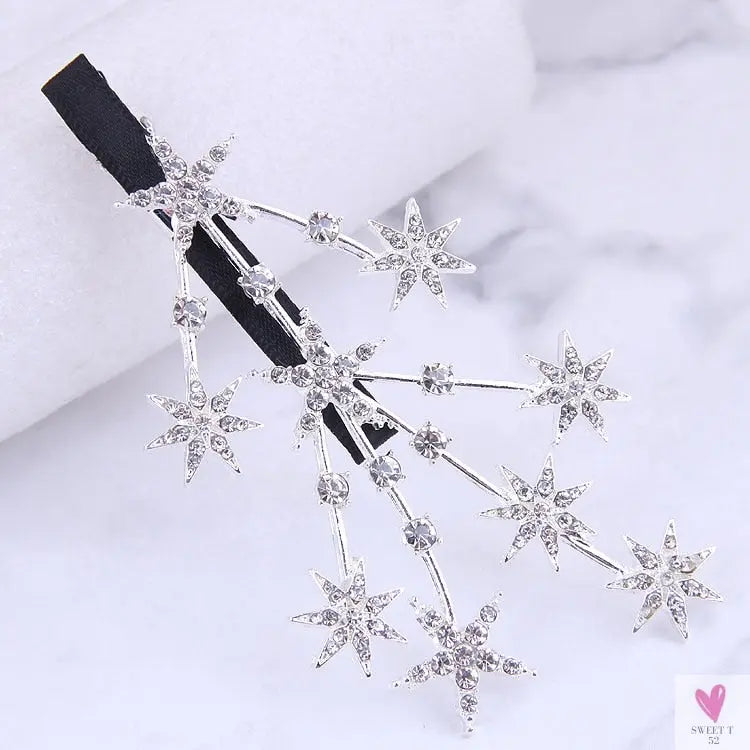Luxury Crystal Hair Pin/Clip Sets for Women and Girls - 1 to 3 Pieces in Gold or Silver