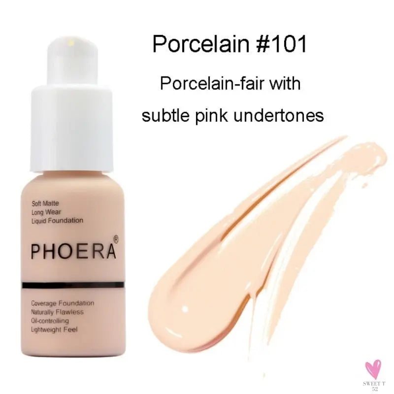 Moisturizing Liquid Matte Oil Control Foundation for Women and Girls - Waterproof/Full Coverage