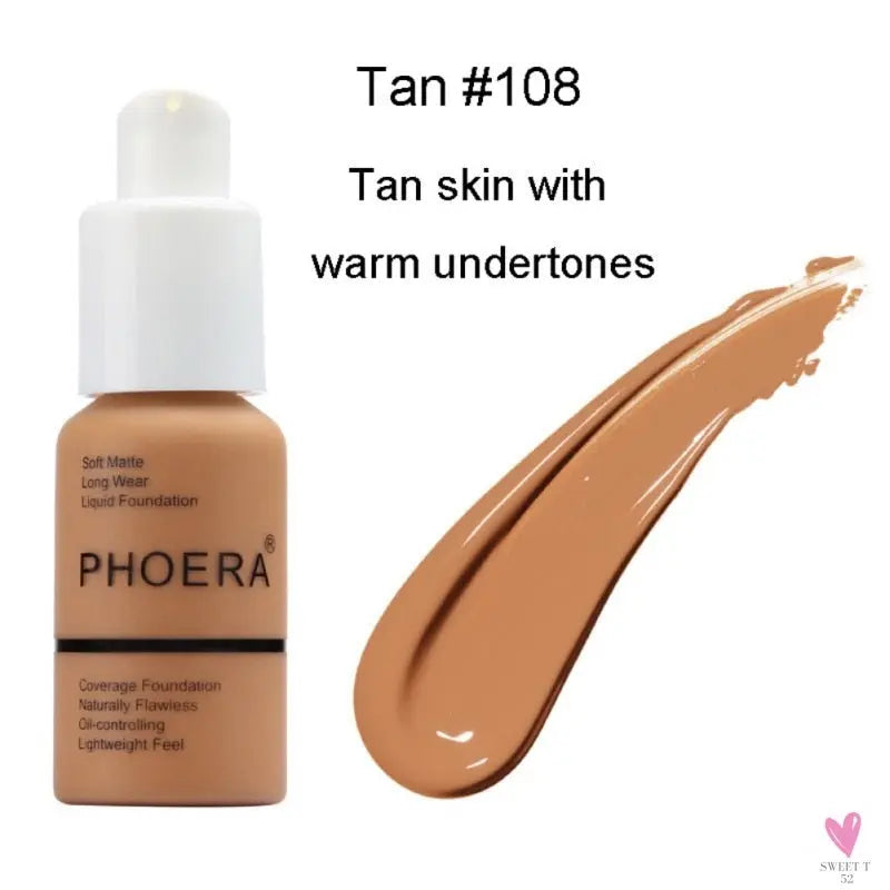 Moisturizing Liquid Matte Oil Control Foundation for Women and Girls - Waterproof/Full Coverage