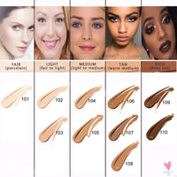 Moisturizing Liquid Matte Oil Control Foundation for Women and Girls - Waterproof/Full Coverage