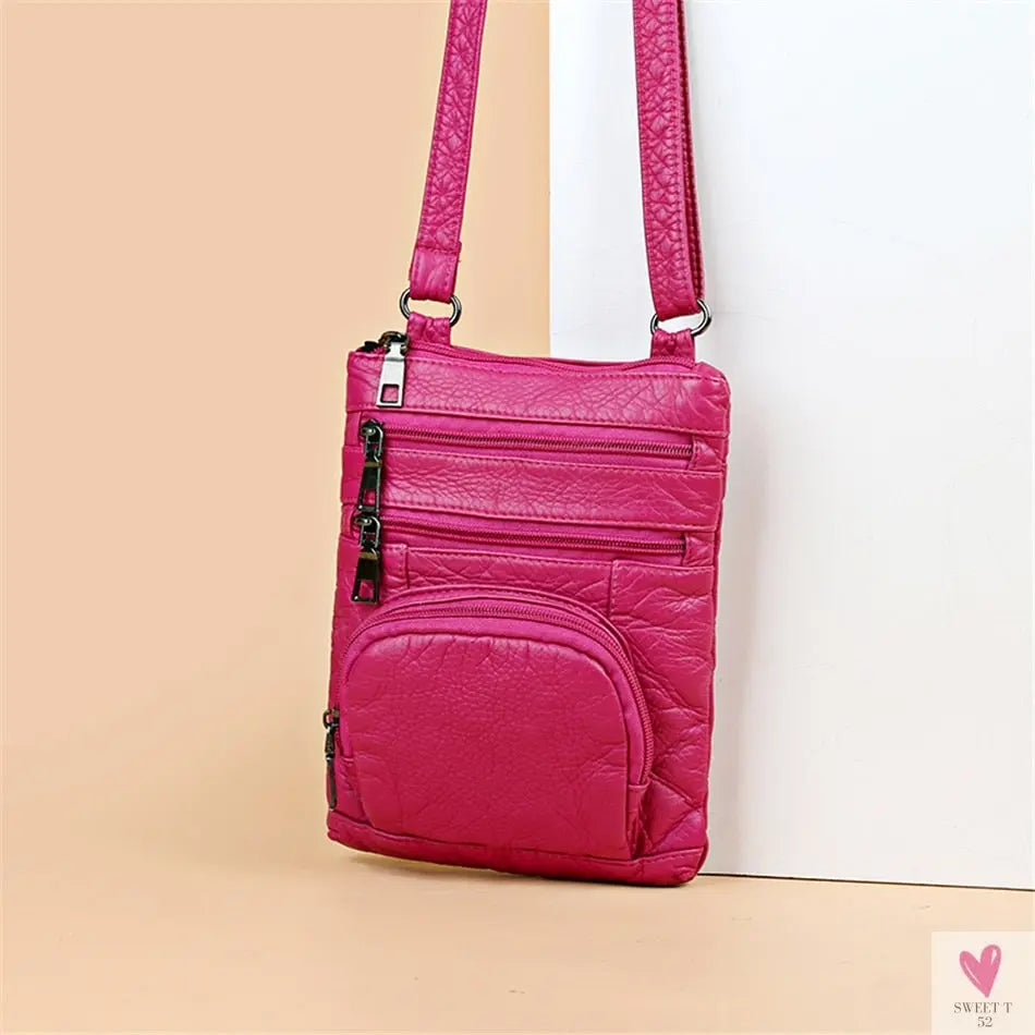 Multi-pockets Casual Crossbody Shoulder Bags for Women & Girls - Retro Flap Handbag/Purse Fashion