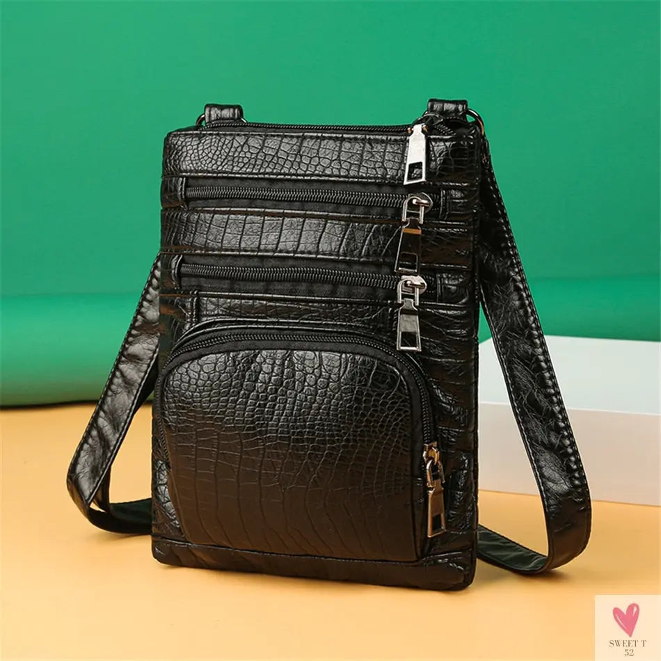 Multi-pockets Casual Crossbody Shoulder Bags for Women & Girls - Retro Flap Handbag/Purse Fashion