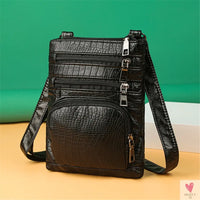 Multi-pockets Casual Crossbody Shoulder Bags for Women & Girls - Retro Flap Handbag/Purse Fashion