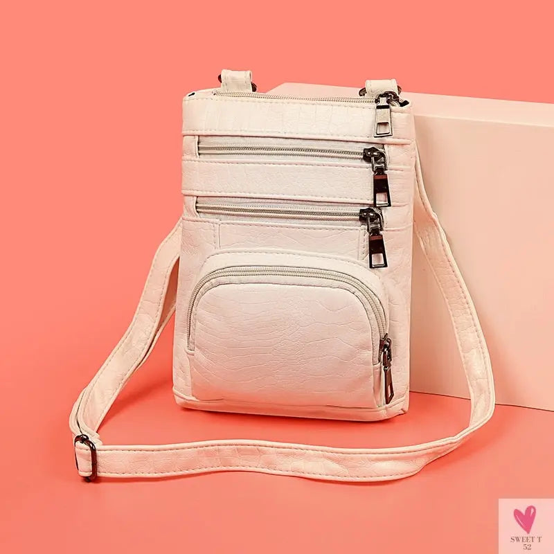 Multi-pockets Casual Crossbody Shoulder Bags for Women & Girls - Retro Flap Handbag/Purse Fashion