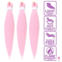 Natifah Synthetic Hair Extension Braids (3 Pcs Lot) for Women and Girls, Synthetic Kanekalon Hair For Braids